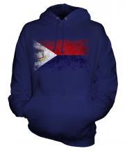 Saint Martin Distressed Flag Unisex Adult Hoodie