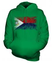 Saint Martin Distressed Flag Unisex Adult Hoodie