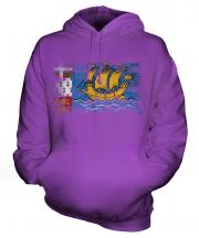 Saint Pierre And Miquelon Distressed Flag Unisex Adult Hoodie
