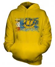 Saint Pierre And Miquelon Distressed Flag Unisex Adult Hoodie