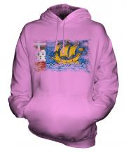 Saint Pierre And Miquelon Distressed Flag Unisex Adult Hoodie