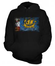 Saint Pierre And Miquelon Distressed Flag Unisex Adult Hoodie