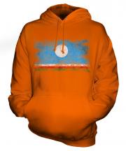 Sakha Republic Distressed Flag Unisex Adult Hoodie