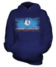 Sakha Republic Distressed Flag Unisex Adult Hoodie