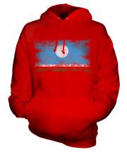 Sakha Republic Distressed Flag Unisex Adult Hoodie