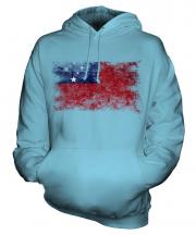 Samoa Distressed Flag Unisex Adult Hoodie