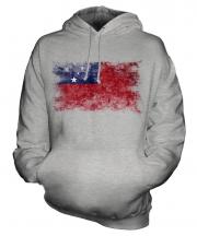 Samoa Distressed Flag Unisex Adult Hoodie