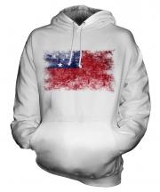 Samoa Distressed Flag Unisex Adult Hoodie