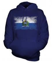 San Marino Distressed Flag Unisex Adult Hoodie