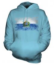 San Marino Distressed Flag Unisex Adult Hoodie