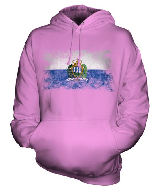 San Marino Distressed Flag Unisex Adult Hoodie