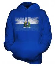 San Marino Distressed Flag Unisex Adult Hoodie