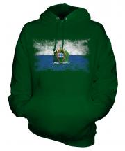 San Marino Distressed Flag Unisex Adult Hoodie