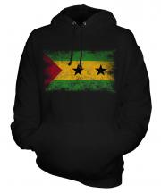 Sao Tome E Principe Distressed Flag Unisex Adult Hoodie