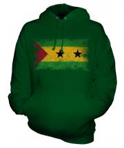 Sao Tome E Principe Distressed Flag Unisex Adult Hoodie