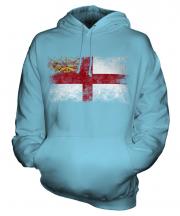 Sark Distressed Flag Unisex Adult Hoodie
