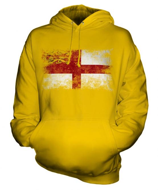 Sark Distressed Flag Unisex Adult Hoodie