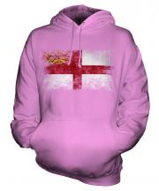 Sark Distressed Flag Unisex Adult Hoodie
