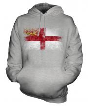 Sark Distressed Flag Unisex Adult Hoodie