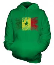 Senegal Distressed Flag Unisex Adult Hoodie