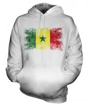 Senegal Distressed Flag Unisex Adult Hoodie