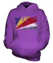 Seychelles Distressed Flag Unisex Adult Hoodie