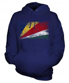 Seychelles Distressed Flag Unisex Adult Hoodie