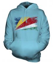 Seychelles Distressed Flag Unisex Adult Hoodie