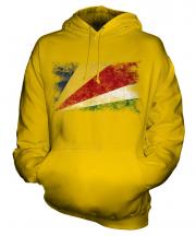 Seychelles Distressed Flag Unisex Adult Hoodie