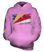 Seychelles Distressed Flag Unisex Adult Hoodie