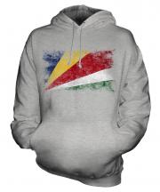 Seychelles Distressed Flag Unisex Adult Hoodie