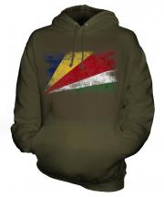 Seychelles Distressed Flag Unisex Adult Hoodie