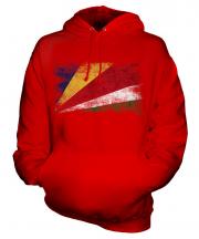 Seychelles Distressed Flag Unisex Adult Hoodie