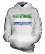 Sierra Leone Distressed Flag Unisex Adult Hoodie