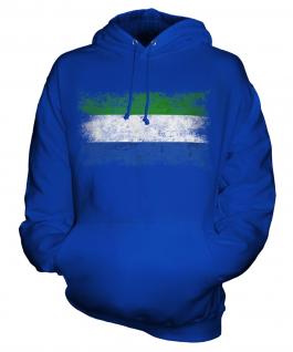Sierra Leone Distressed Flag Unisex Adult Hoodie