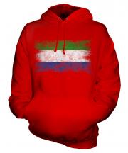 Sierra Leone Distressed Flag Unisex Adult Hoodie