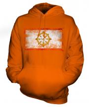 Sikkim Distressed Flag Unisex Adult Hoodie