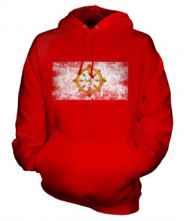 Sikkim Distressed Flag Unisex Adult Hoodie
