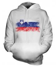 Slovenia Distressed Flag Unisex Adult Hoodie