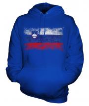 Slovenia Distressed Flag Unisex Adult Hoodie