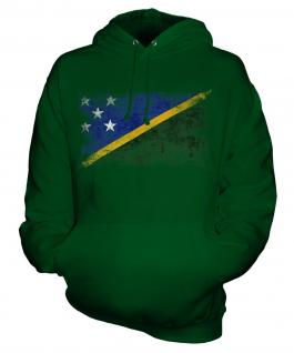 Solomon Islands Distressed Flag Unisex Adult Hoodie
