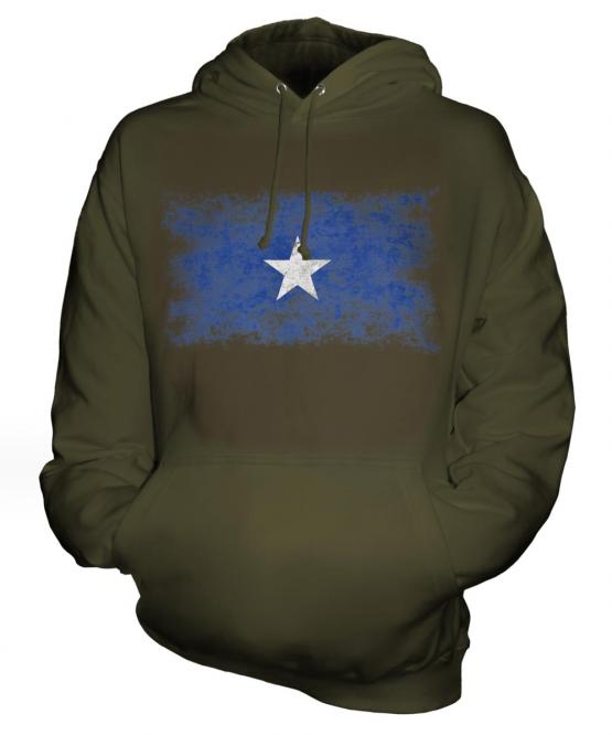 Somalia Distressed Flag Unisex Adult Hoodie