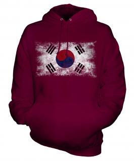 South Korea Distressed Flag Unisex Adult Hoodie