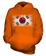South Korea Distressed Flag Unisex Adult Hoodie
