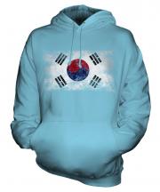 South Korea Distressed Flag Unisex Adult Hoodie