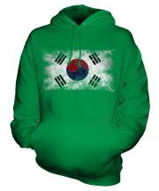 South Korea Distressed Flag Unisex Adult Hoodie