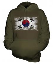 South Korea Distressed Flag Unisex Adult Hoodie