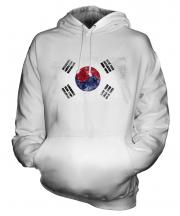 South Korea Distressed Flag Unisex Adult Hoodie