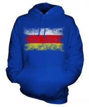 South Ossetia Distressed Flag Unisex Adult Hoodie