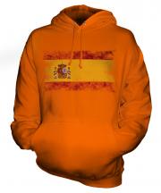 Spain Distressed Flag Unisex Adult Hoodie